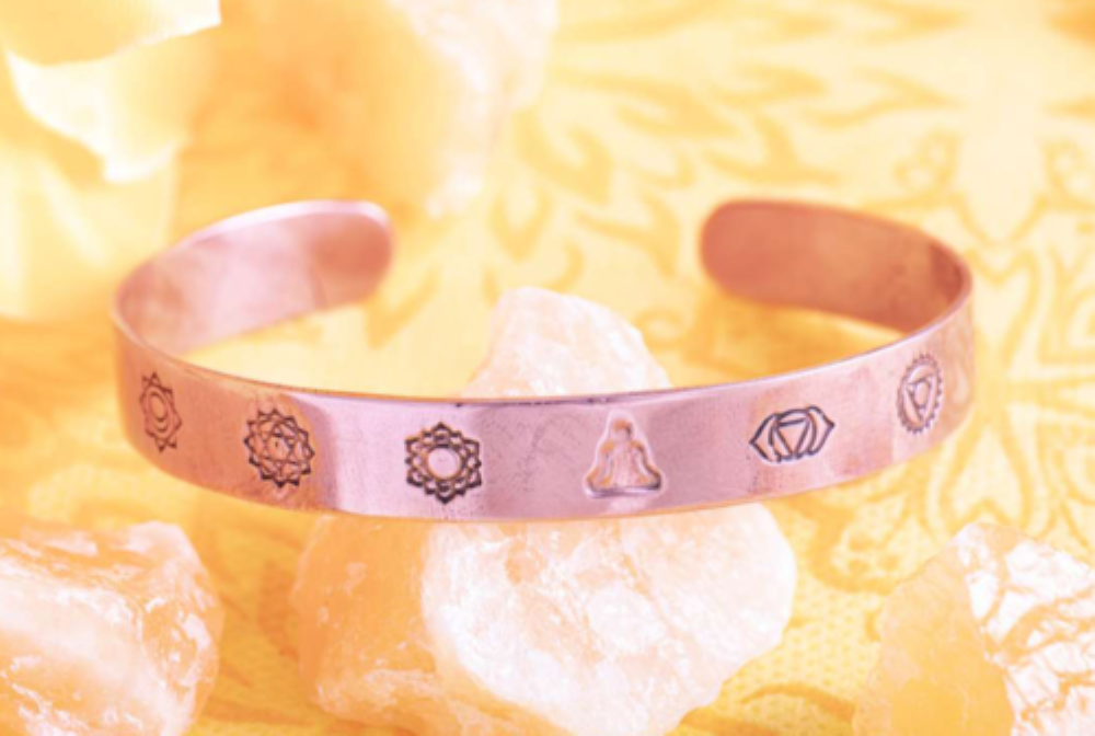 Chakra Kupferarmreif – Bild 2