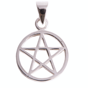 Pentagramm Anhänger mit Rand