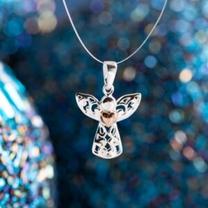 Herzengelchen Anhänger 925 Silber